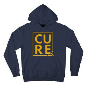 CURE Childhood Cancer Awareness Yellow Gold Ribbon Tall Hoodie