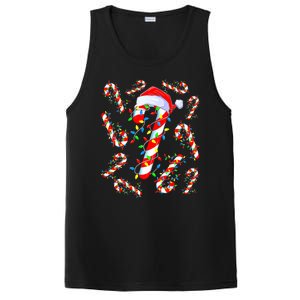 Christmas Candy Cane Santa Lights PosiCharge Competitor Tank