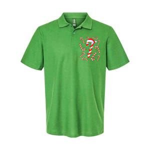 Christmas Candy Cane Santa Lights Softstyle Adult Sport Polo