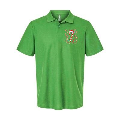Christmas Candy Cane Santa Lights Polo
