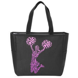 Cheerleading Cheerleader Cheer Girl Team Squad Zip Tote Bag