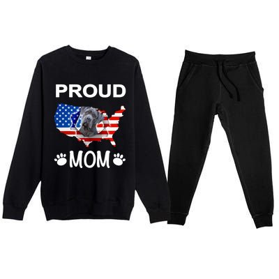 Cane Corso Cane Corso Dog Cane Corso Proud Patriot Mom Gift Premium Crewneck Sweatsuit Set