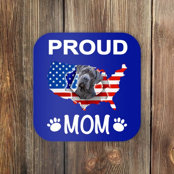 Cane Corso Cane Corso Dog Cane Corso Proud Patriot Mom Gift Coaster