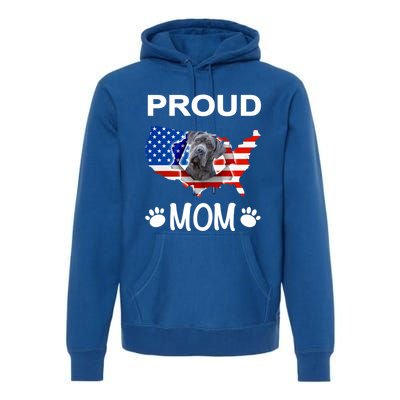 Cane Corso Cane Corso Dog Cane Corso Proud Patriot Mom Gift Premium Hoodie