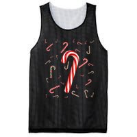 Christmas Candy Cane Santa Hat Xmas Holiday Mesh Reversible Basketball Jersey Tank