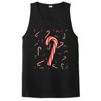 Christmas Candy Cane Santa Hat Xmas Holiday PosiCharge Competitor Tank