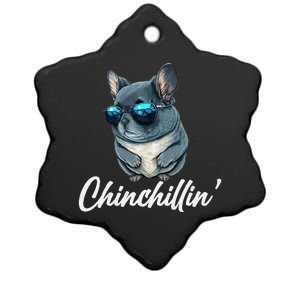 Chinchilla Chinchillin Chinchilla Lovers Funny Ceramic Star Ornament