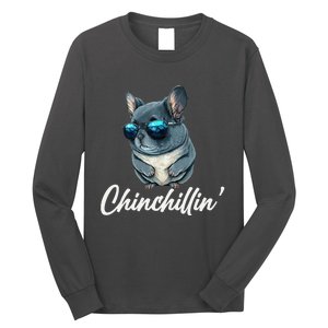 Chinchilla Chinchillin Chinchilla Lovers Funny Long Sleeve Shirt