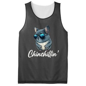 Chinchilla Chinchillin Chinchilla Lovers Funny Mesh Reversible Basketball Jersey Tank