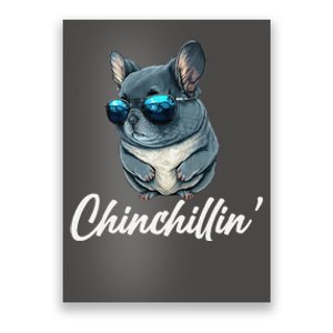 Chinchilla Chinchillin Chinchilla Lovers Funny Poster