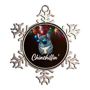 Chinchilla Chinchillin Chinchilla Lovers Funny Metallic Star Ornament