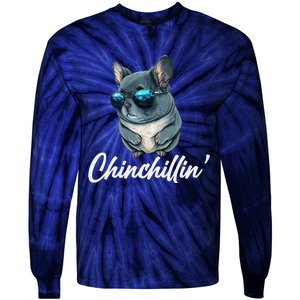 Chinchilla Chinchillin Chinchilla Lovers Funny Tie-Dye Long Sleeve Shirt