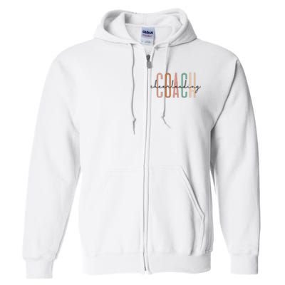 Cheerleading Coach Cute Cheer For Coach Appreciation Full Zip Hoodie