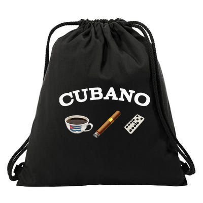 Cuban Cigar Cohiba Domino Coffee Havana Souvenir Drawstring Bag