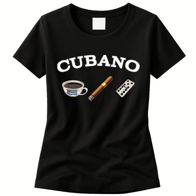 Cuban Cigar Cohiba Domino Coffee Havana Souvenir Womens T-Shirt