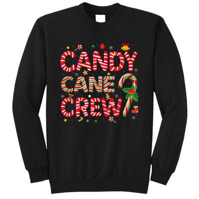 Candy Cane Crew Funny Christmas Candy Lover Xmas Pajamas  Sweatshirt