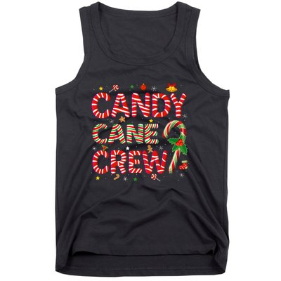 Candy Cane Crew Funny Christmas Candy Lover Xmas Pajamas  Tank Top