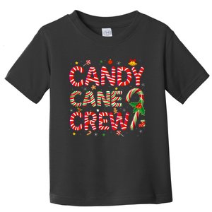 Candy Cane Crew Funny Christmas Candy Lover Xmas Pajamas  Toddler T-Shirt