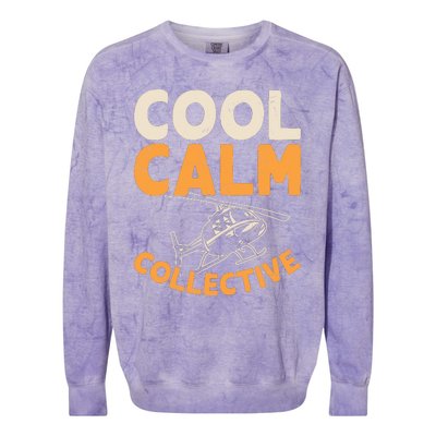 Cool Calm Collective Chopper Pilot Colorblast Crewneck Sweatshirt