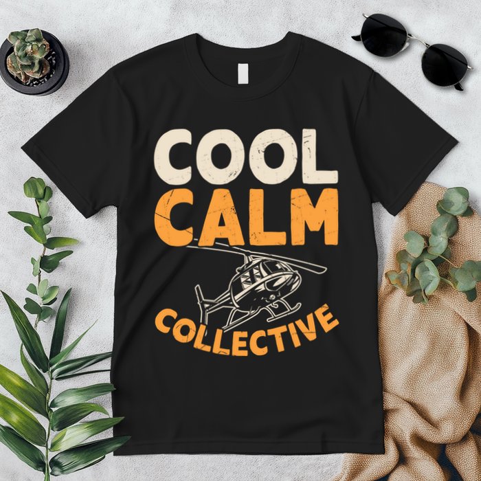 Cool Calm Collective Chopper Pilot Premium T-Shirt