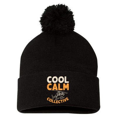 Cool Calm Collective Chopper Pilot Pom Pom 12in Knit Beanie