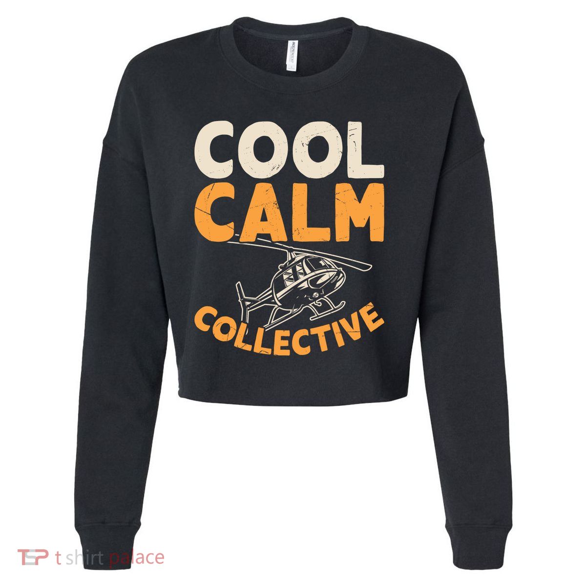 Cool Calm Collective Chopper Pilot Cropped Pullover Crew
