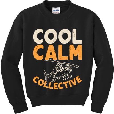 Cool Calm Collective Chopper Pilot Kids Sweatshirt