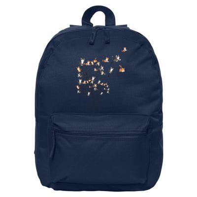 Cat Cute Cat Shirts Cute Dandelion Flower 16 in Basic Backpack