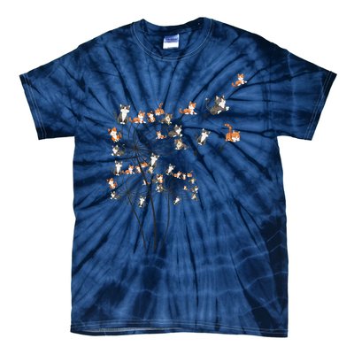 Cat Cute Cat Shirts Cute Dandelion Flower Tie-Dye T-Shirt