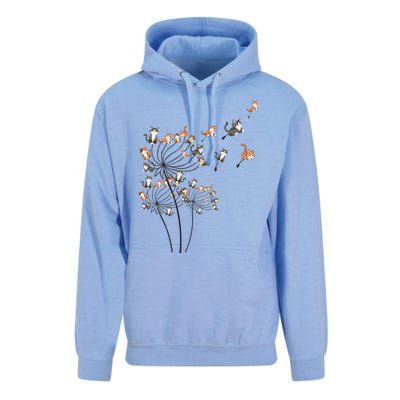 Cat Cute Cat Shirts Cute Dandelion Flower Unisex Surf Hoodie