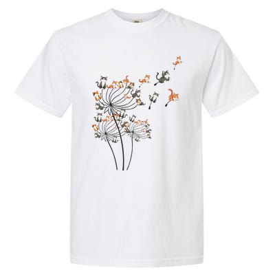 Cat Cute Cat Shirts Cute Dandelion Flower Garment-Dyed Heavyweight T-Shirt