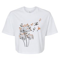 Cat Cute Cat Shirts Cute Dandelion Flower Bella+Canvas Jersey Crop Tee