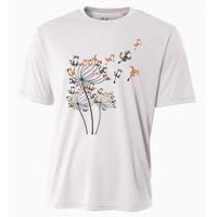 Cat Cute Cat Shirts Cute Dandelion Flower Cooling Performance Crew T-Shirt