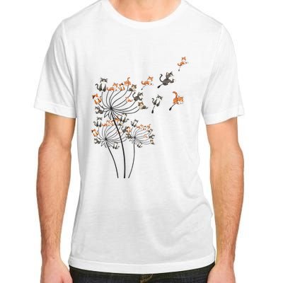 Cat Cute Cat Shirts Cute Dandelion Flower Adult ChromaSoft Performance T-Shirt