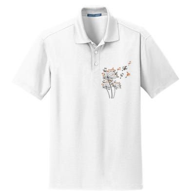 Cat Cute Cat Shirts Cute Dandelion Flower Dry Zone Grid Polo