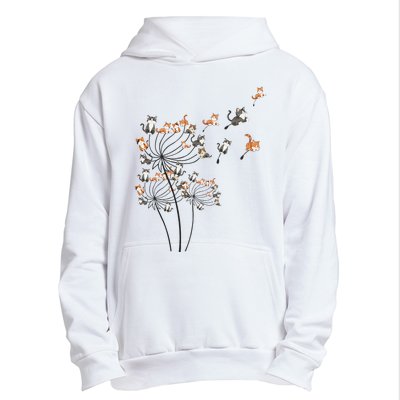 Cat Cute Cat Shirts Cute Dandelion Flower Urban Pullover Hoodie