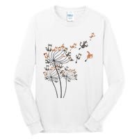 Cat Cute Cat Shirts Cute Dandelion Flower Tall Long Sleeve T-Shirt