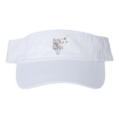 Cat Cute Cat Shirts Cute Dandelion Flower Valucap Bio-Washed Visor