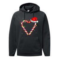 Candy Cane Crew Christmas Lights Family Matching Xmas Performance Fleece Hoodie