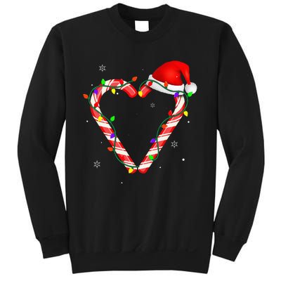 Candy Cane Crew Christmas Lights Family Matching Xmas Sweatshirt