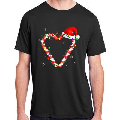 Candy Cane Crew Christmas Lights Family Matching Xmas Adult ChromaSoft Performance T-Shirt