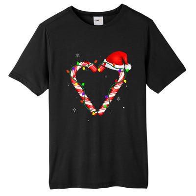 Candy Cane Crew Christmas Lights Family Matching Xmas Tall Fusion ChromaSoft Performance T-Shirt