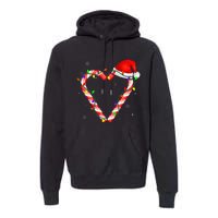 Candy Cane Crew Christmas Lights Family Matching Xmas Premium Hoodie