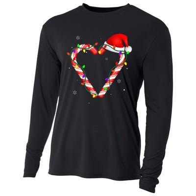 Candy Cane Crew Christmas Lights Family Matching Xmas Cooling Performance Long Sleeve Crew