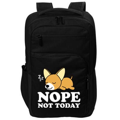 Cute Chiwawa Chihuahua Dog Animal Lover Funny Nope Not Today Gift Impact Tech Backpack