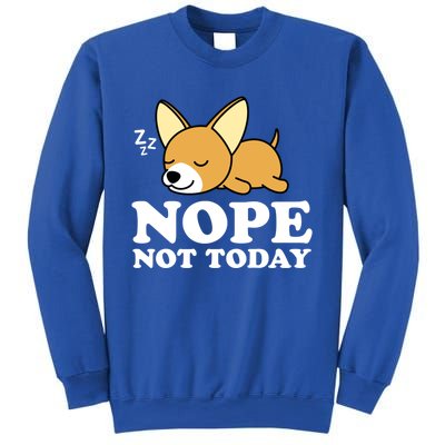 Cute Chiwawa Chihuahua Dog Animal Lover Funny Nope Not Today Gift Sweatshirt