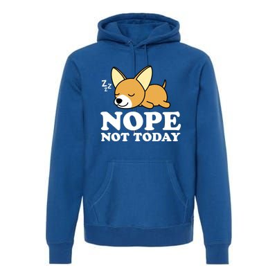 Cute Chiwawa Chihuahua Dog Animal Lover Funny Nope Not Today Gift Premium Hoodie