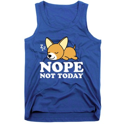 Cute Chiwawa Chihuahua Dog Animal Lover Funny Nope Not Today Gift Tank Top