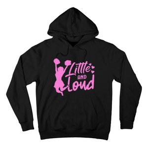 Cheer Cute Cheerleader Little And Loud Cheerleading Hoodie