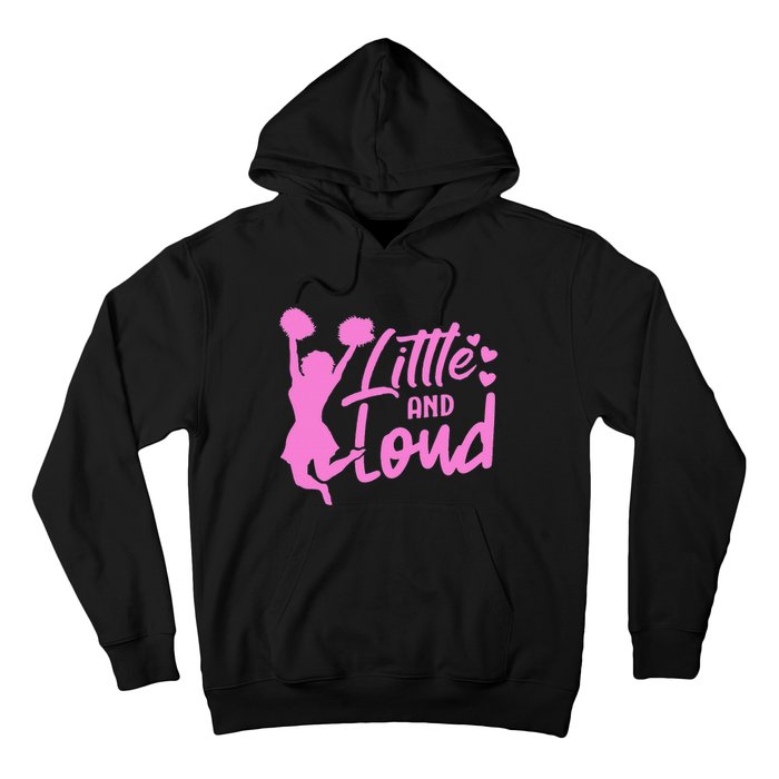 Cheer Cute Cheerleader Little And Loud Cheerleading Hoodie